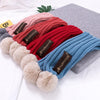 MZ8567 2 in 1 Children Knitted Hat Autumn And Winter Warm Baby Wool Hat + Children Scarf Neck Suit, Size: Free Size(Red)
