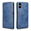 For Samsung Galaxy A06 Magnetic Vertical Flip Leather Phone Case(Blue)