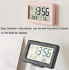 YD005 Mini Light and Thin LCD Screen Temperature/Humidity Meter Electronic Clock(Black)