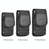 HAWEEL 4.7-6.1 inch Nylon Cloth Phone Belt Clip Carrying Pouch with Card Slot (Black)