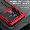 For Samsung Galaxy S25 Ultra 5G R-JUST Sliding Camera Life Waterproof Holder Phone Case(Red)