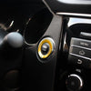 Car Engine Start Key Push Button Ring Trim Metal Sticker Decoration for Nissan X-TRAIL (Gold)