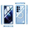 For Samsung Galaxy S25 Ultra 5G Tempered Glass MagSafe Phone Case(Sky Blue)