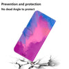 For Asus Zenfone 9 Watercolor Pattern Flip Leather Phone Case(Purple Red)
