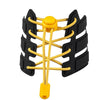 1pairs Spring Buckle Lazy Elastic Shoelaces For Adults And Children 110cm(NO.26 Yellow)