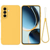 For Samsung Galaxy A36 Pure Color Liquid Silicone Shockproof Full Coverage Phone Case(Yellow)