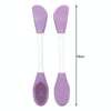 2pcs Dual Head Silicone Face Mask Brush Face Cleansing Massage Brush Mud Mask Applicator(Rose)