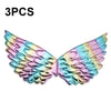 3 PCS Children Prom Dress Up Wings Elf Colorful Wings Party Costume Props(Light Rainbow)