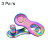 3 Pairs 10 Speed (Colorful) ZH405 Mountain Road Bicycle Chain Magic Buckle Chain Quick Release Buckle