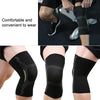 2pcs Nylon Sports Protective Gear Four-Way Stretch Knit Knee Pads, Size: M(Black White)
