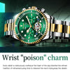 OLEVS 6605 Men Multifunctional Waterproof Mechanical Watch(Green)