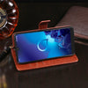 For Alcatel 3L 2019 / 5039D idewei Crazy Horse Texture Horizontal Flip Leather Case with Holder & Card Slots & Wallet(Brown)