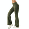 High-waisted Hip-lifting Elastic Quick-drying Yoga Sports Flared Pants, Size: M()