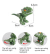 4 PCS Children Fun Doll Bite Finger Dinosaur Small Toys Simulation Tyrannosaurus Toys, Colour: Green-OPP Bag