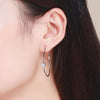 S925 Sterling Silver Earrings Heart-shaped Earrings Inlaid Zircon Earrings