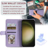For Samsung Galaxy A36 Simple 6-Card Wallet Leather Phone Case(Purple)