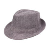 Dark Gray Fashion Seaside Sun Visor Hat Folding Net Surface Jazz Hat, Size:58cm