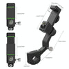 Motorcycle Spherical Compass Phone Holder, Handlebar with Light (Green)