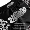 ZhuoAo Boxing Costumes Kids Sparring Fighting Shorts Muay Thai Free Fighting Tights Set, Style: Trophy Cup Black(XL)