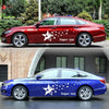 2 PCS/Set D-207 Star Pattern Car Modified Decorative Sticker(White)