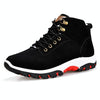 Men Snow Boots Warm Fur Winter Boots Men Winter Boots, Shoe Size:42(Black)