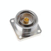 7/16 DIN Female Jack Connector 4-Hole Flange Solder 50 Ohm 18GHz