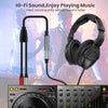 0.3m Gold Plated 3.5mm TRS Stereo to Dual 6.35mm TS Mono Y Splitter Adapter Audio Cable(Black)