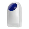 90dB Wired Outdoor Siren with Blue Flashing Light (12V DC, PA-100)