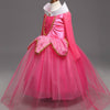 Girls Dress Halloween Cosplay Sleeping Beauty Princess Dresses Christmas Costume Party Children Kids Clothing, Size:120cm(Pink)