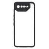 For Asus ROG Phone 7 Frosted TPU + Transparent PC Phone Case(Black)