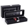 Woven Pattern PU Leather Watch Box Jewelry Storage Display Box, Colour: 12 Bits