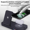 For Apple Series 3 in 1 15W Earphones/Phones/Watch Fold Wireless Charger Stand(White)