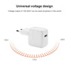 XJ-12W 12W USB Port Travel Charger for iPad Series / iPod Series / iPhone Series , EU Plug