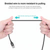 IVON CA51 2.4A USB to 8 Pin + Micro USB 2 in 1 Charging Sync Data Cable, Length: 1m(Silver)