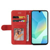 For Samsung Galaxy A26 5G Global Dual-color Splicing Flip Leather Phone Case(Red)