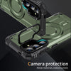 For Samsung Galaxy S24+ 5G Lens Holder MagSafe Phone Case(Army Green)