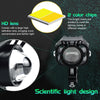 S8 Motorcycle Rearview Mirror LED Strobe Spotlight(Black)