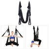 6 Handles Bodybuilding Handstand Inelasticity Aerial Yoga Hammock(Black)