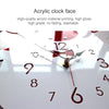 Creative Home Office Bedroom Decoration Cow Swing Acrylic Wall Clock (Red)