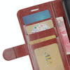 For Alcatel 3X 2020 R64 Texture Single Horizontal Flip Protective Case with Holder & Card Slots & Wallet& Photo Frame(Brown)