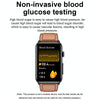 Smart Watch Ring ECG Temperature Heart Rate Blood Pressure Health Bluetooth Talking Watch, Color: Red Silicone