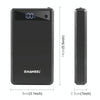 HAWEEL DIY 6 x 18650 Battery 24W Fast Charge Power Bank Box Case with Display, Not Include Battery (Black)