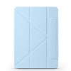 For iPad 10th Gen 10.9 2022 Fixed Buckle Magnetic Deformation Leather Tablet Case(Ice Blue)