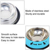 XXL Anti-Tip Stainless Steel Pet Bowl (Yellow) - 26cm