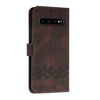 For LG V60 ThinQ 5G Cubic Skin Feel Flip Leather Phone Case(Dark Brown)