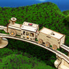 Electric Track Train 3D Wooden Puzzle Model DIY Handmade Ornaments