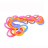 Jelly Seven-Hole Elastic Silicone Yoga Resistance Band(Orange)