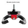 Motorcycle Electric Bike Item Movable Double Hooks Aluminum Helmet Hanger Modification Accessories(Blue)