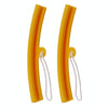6 PCS Thickening Wear Resistant Scratch-Resistant Tire Wheel Steel Ring Protective Cover(Yellow)