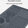 Silicone Licking Mat for Dogs - Slow Feeder with Suction (Black)